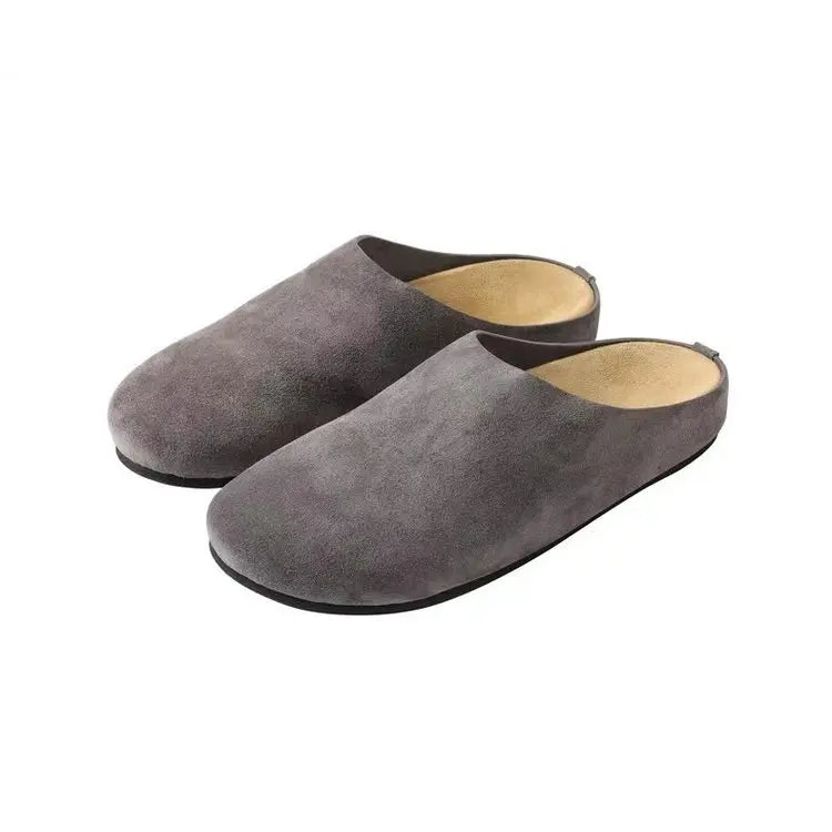 Women's Suede Buckle Clogs
