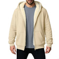 Men's Fleece-Lined Hooded Zip Coat
