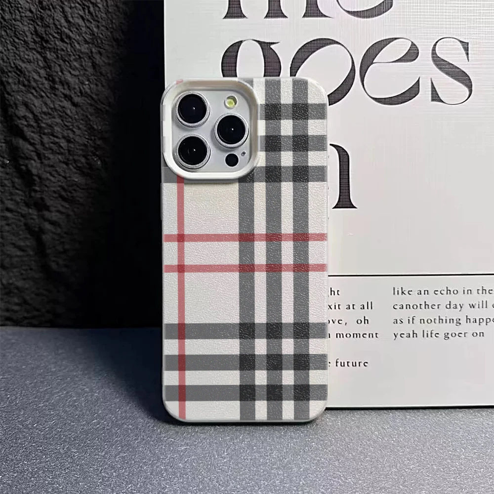 🟥 Classic Plaid Matte Case