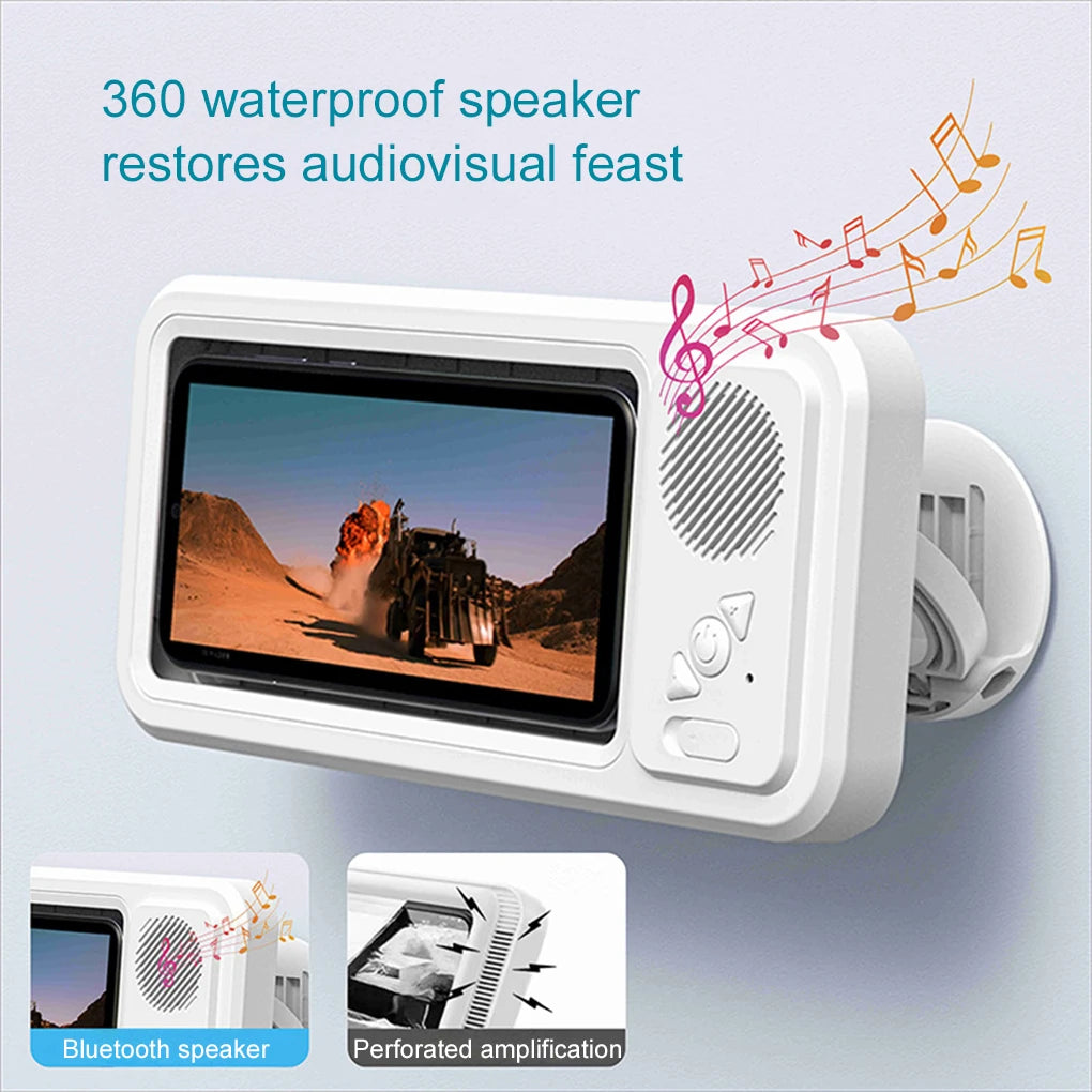 🚿 Waterproof Bluetooth Shower Phone Holder