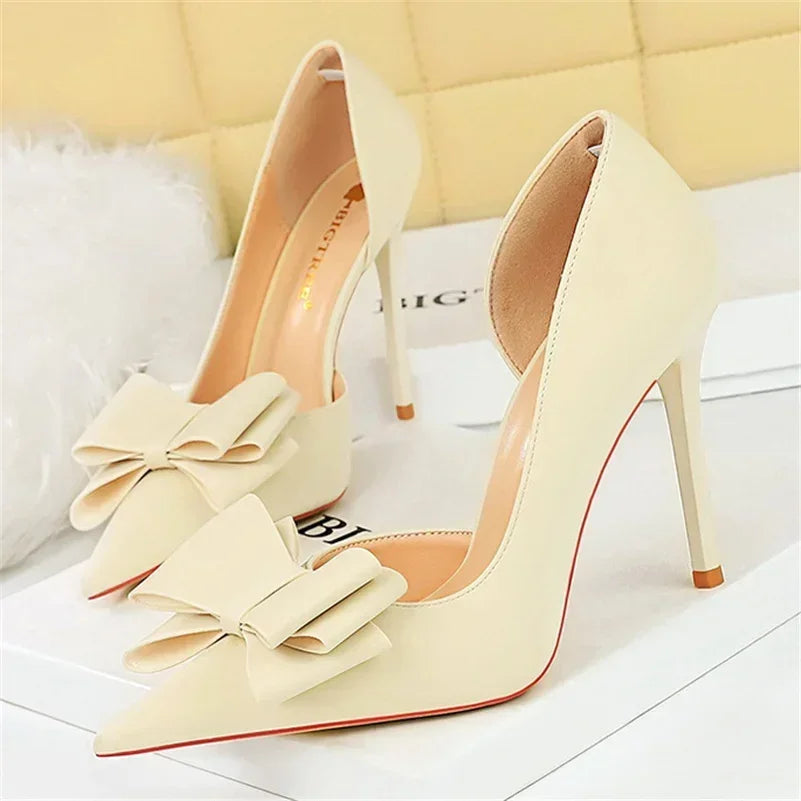 Women's 10.5cm Bowknot High Heels