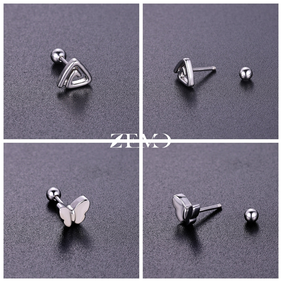 Cute Cartilage Stud Earring (20G, 1 Pc)