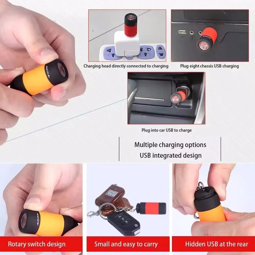 🔦 USB Rechargeable Mini Flashlight