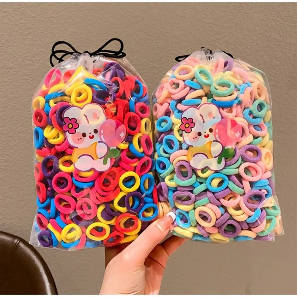 Kids Mini Hair Ties – 100 Pcs