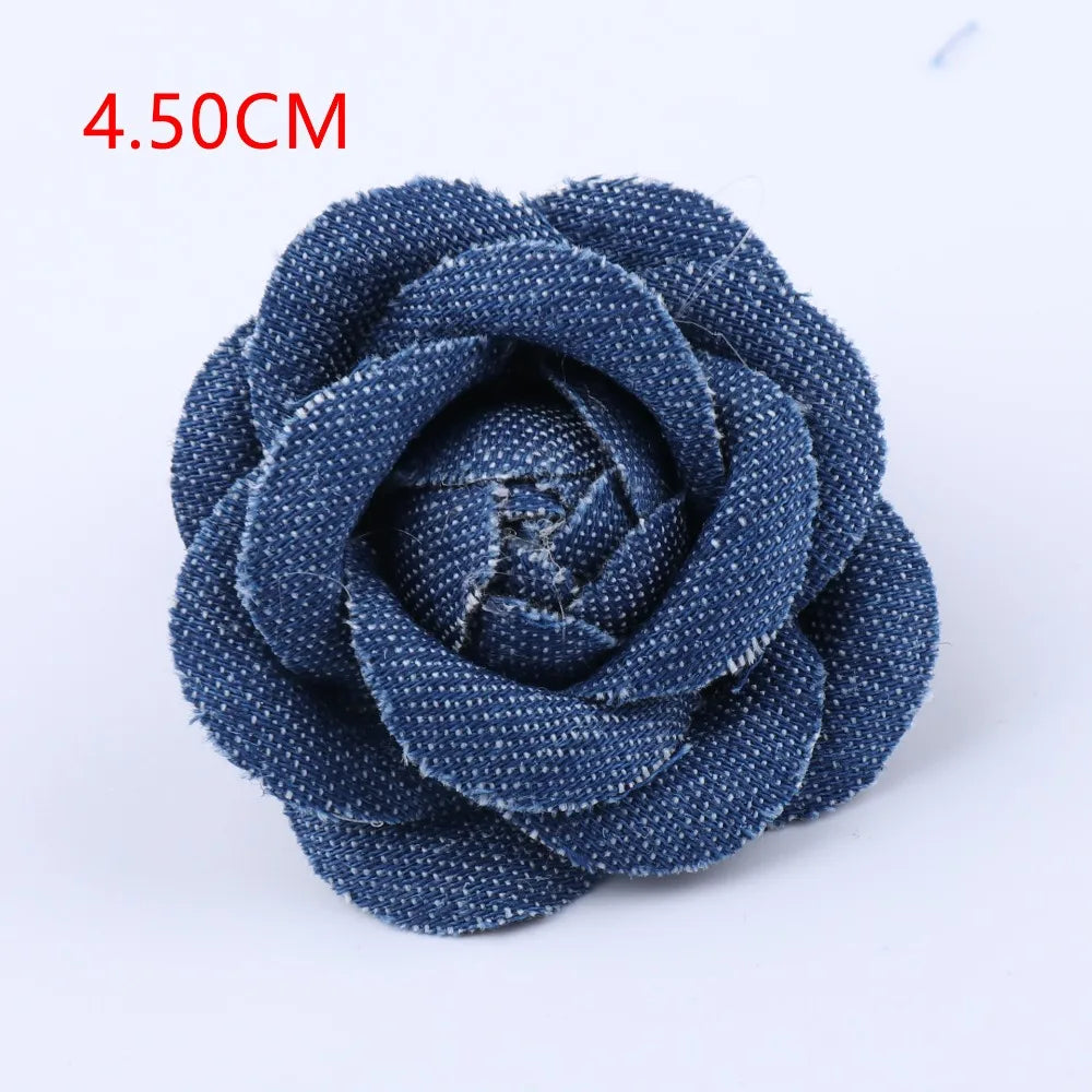 Denim Fabric Flowers