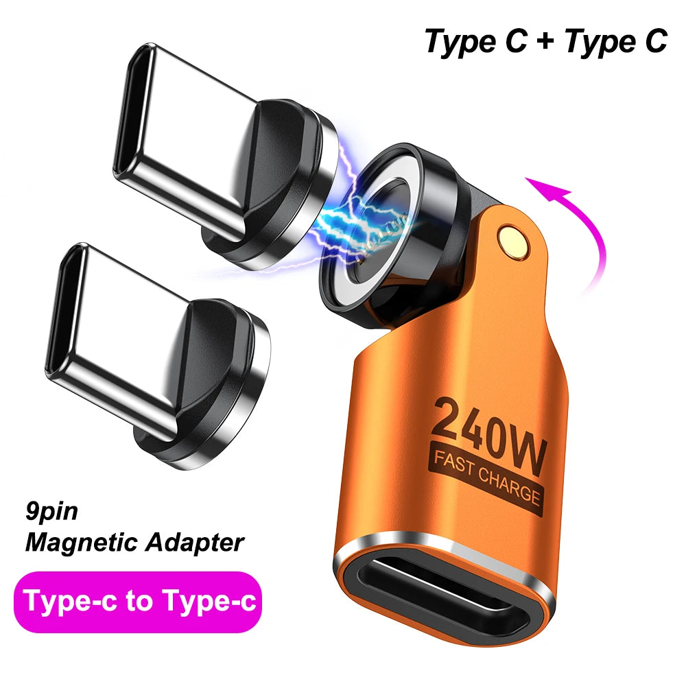 🧲 AUFU 540° Magnetic OTG USB-C Adapter