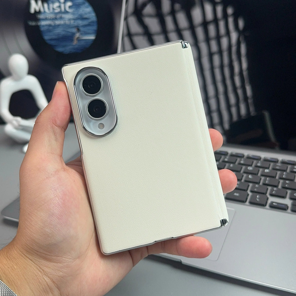 👔 Business Leather Fold Protection Case
