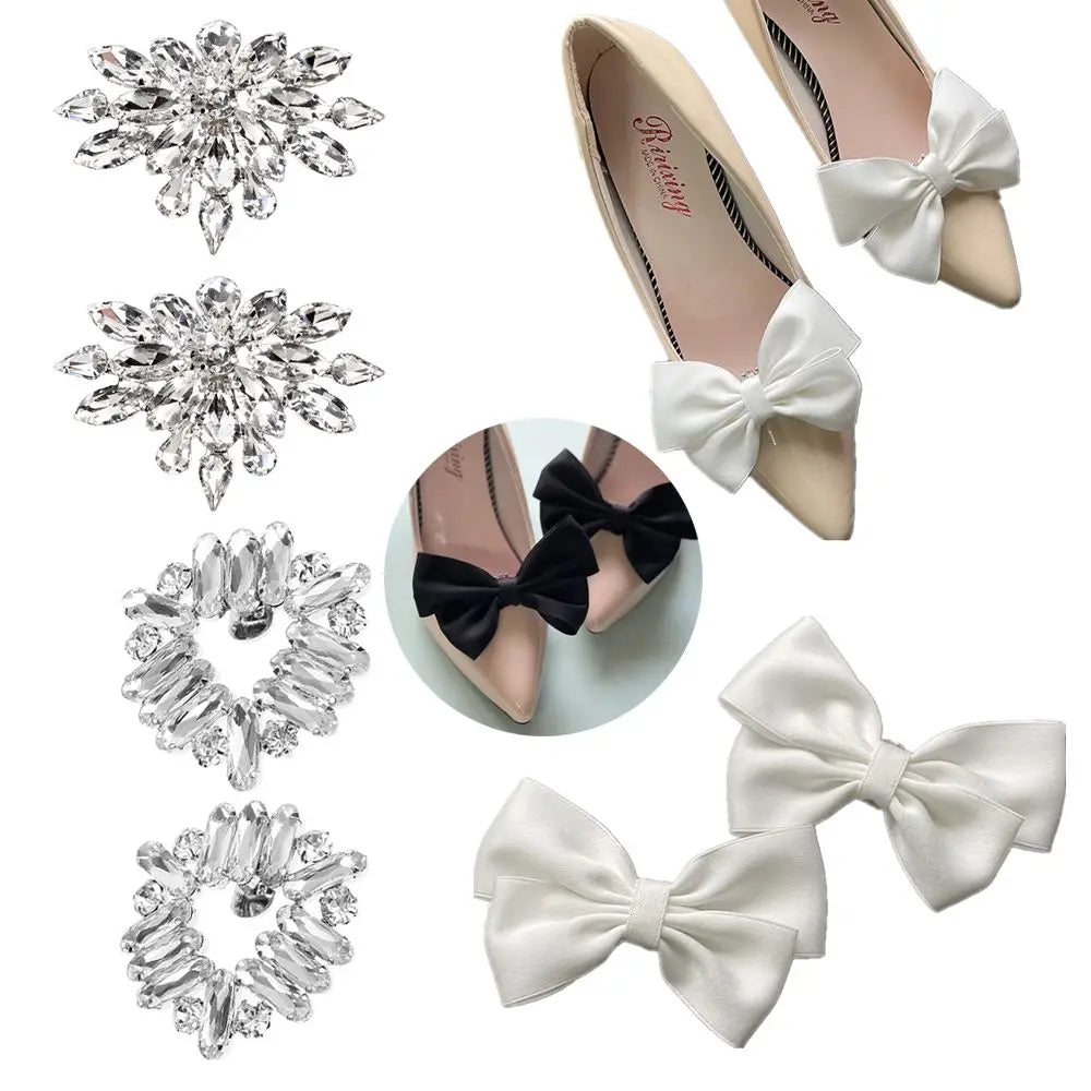 Rhinestone Wedding Shoe Clips