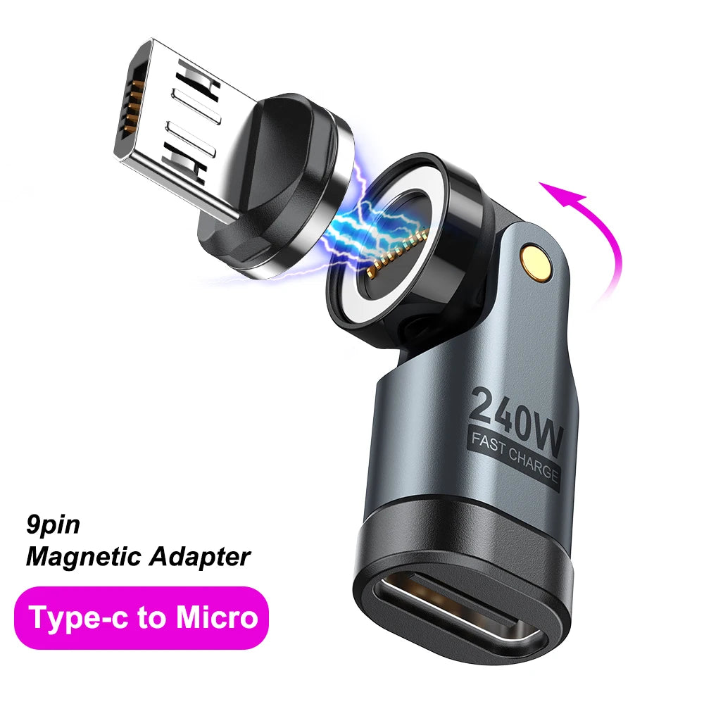 🔄 AUFU 240W Magnetic OTG Adapter