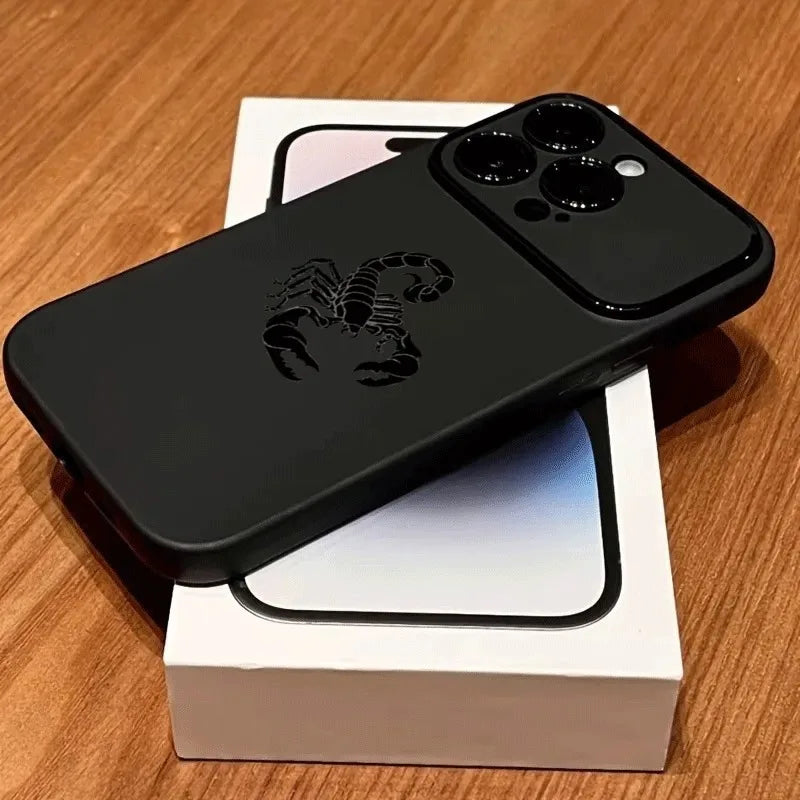 🦂 Black Scorpion Protective Phone Case
