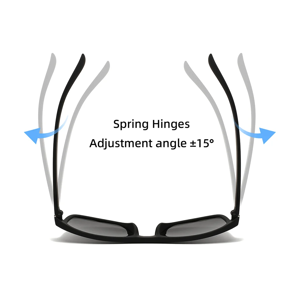 Polarized Retro Square Sunglasses Set