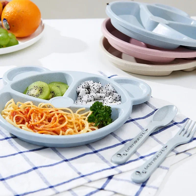🍽️ Baby Bear Feeding Tableware Set