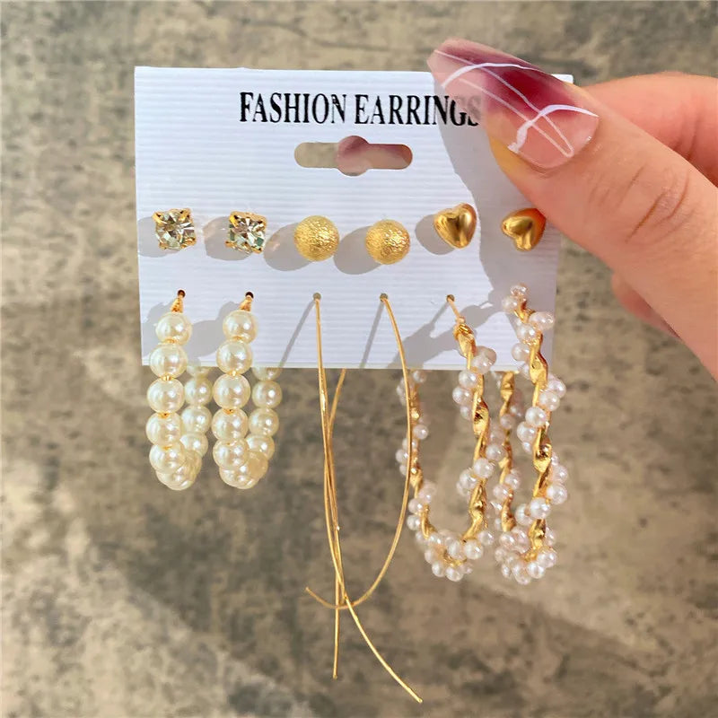 Earrings Set Butterfly Acrylic