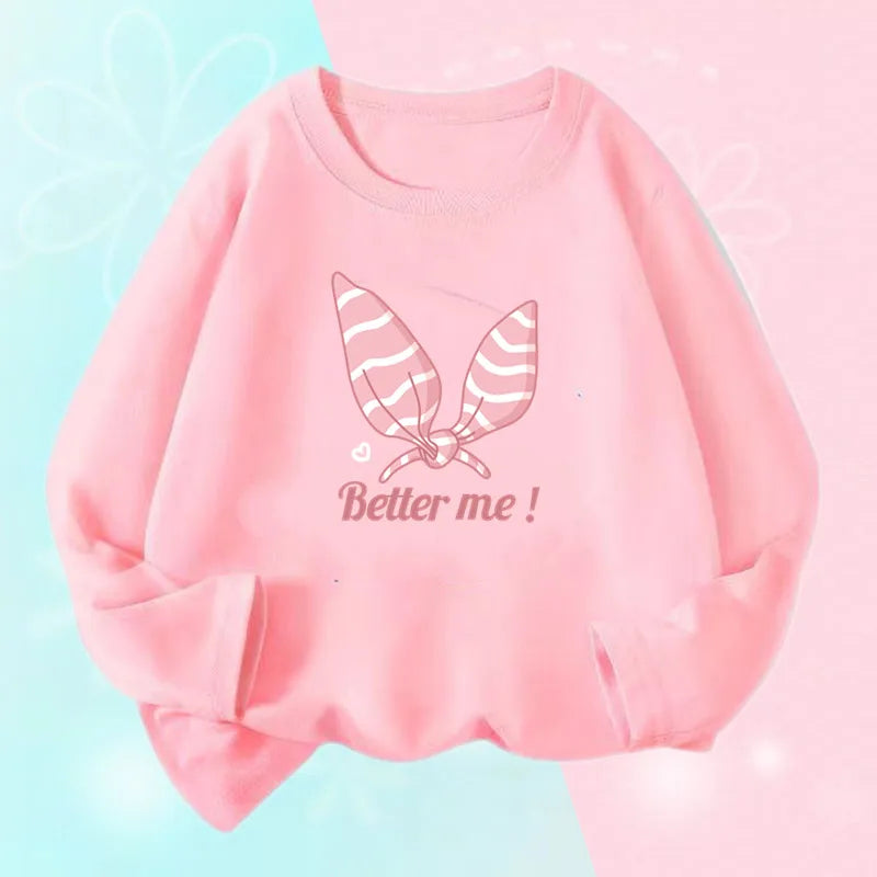 Kids Bow Print Long Sleeve T-Shirt