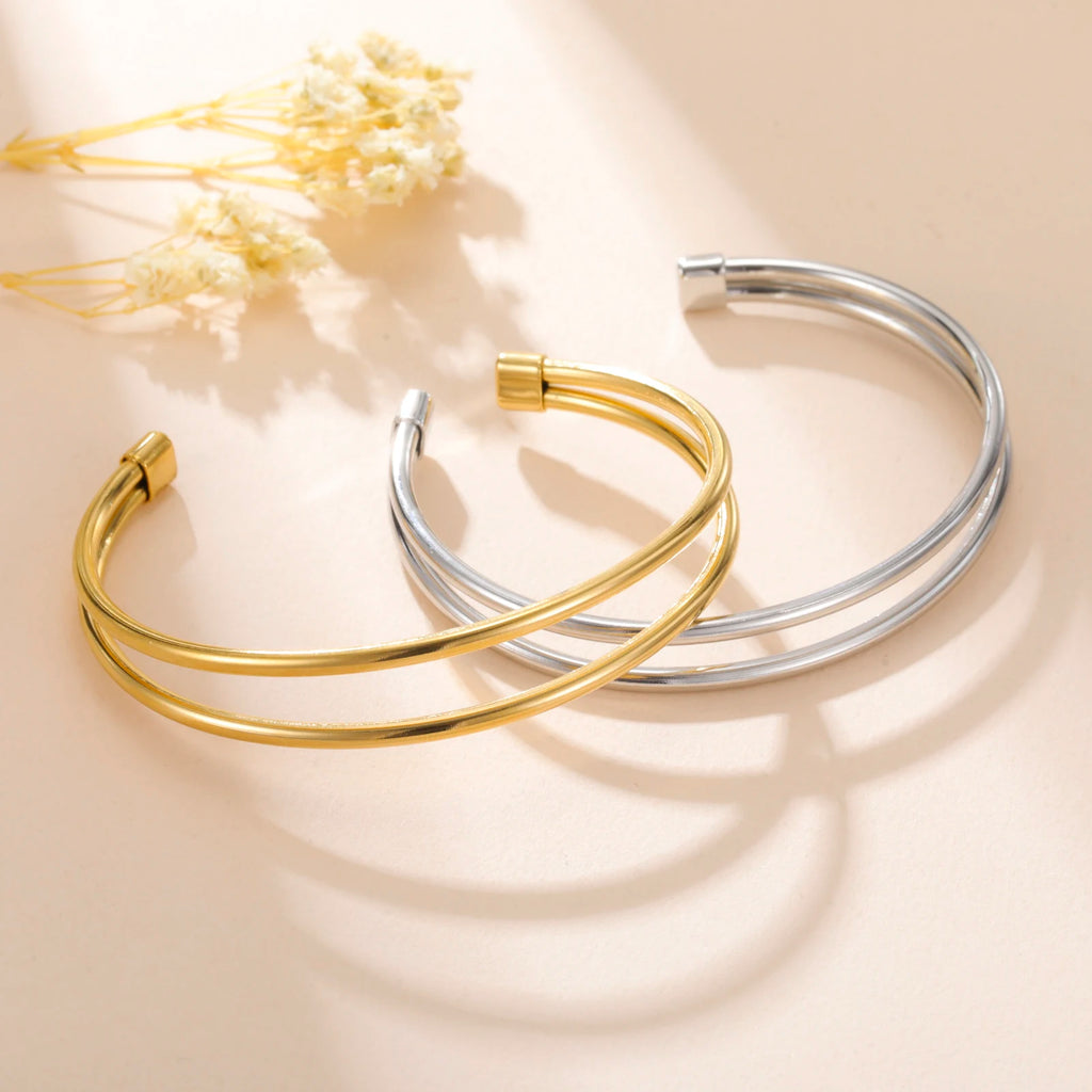 ✨ Cazador Gold Stainless Steel Cuff Bracelet