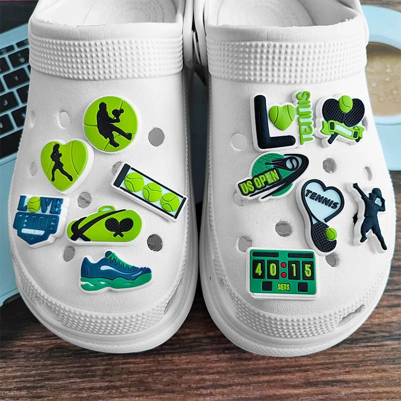 Tennis & Love Shoe Charms