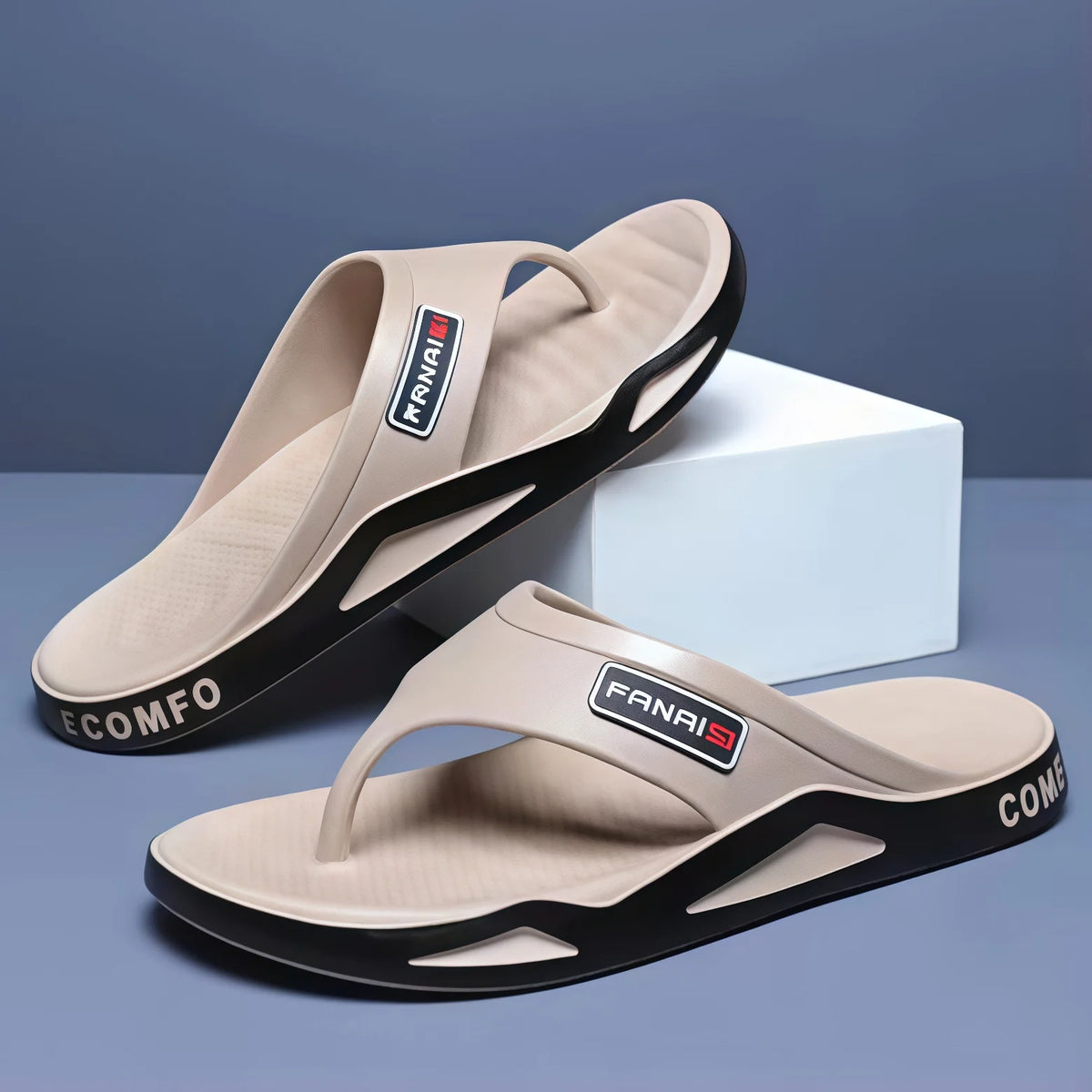 Men's Color-Block EVA Flip-Flops