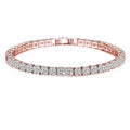 925 Silver Rose Gold Tennis Bracelet