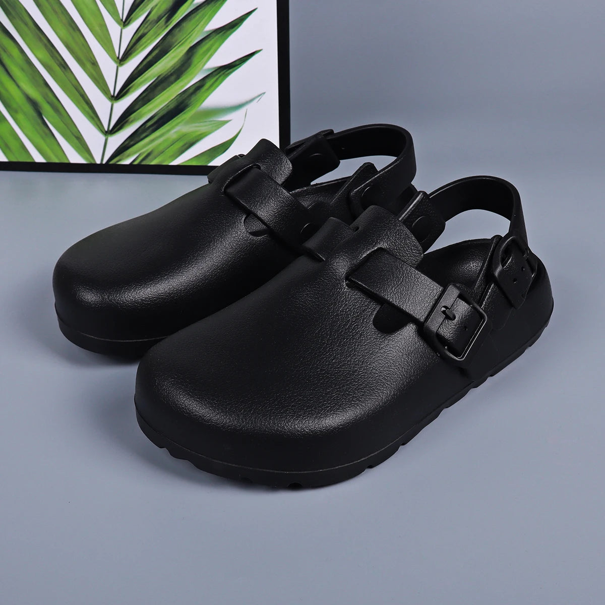 Women's Platform Buckle Clogs