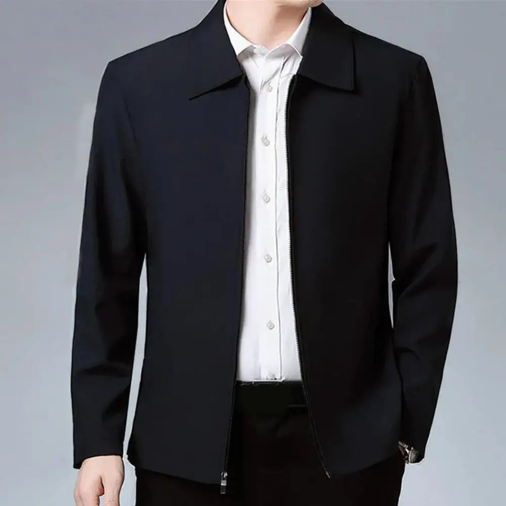 Men's Lapel Zip Jacket