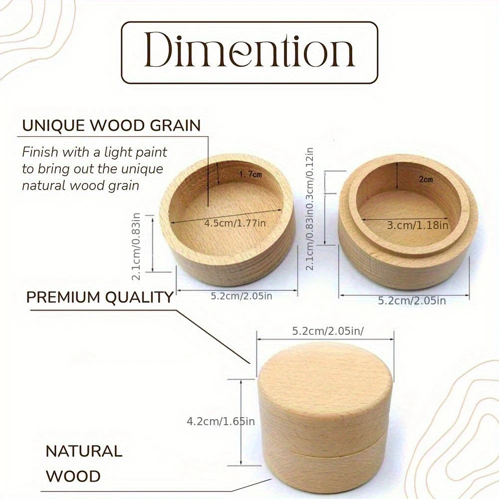 Personalized Wooden Baby Tooth Box