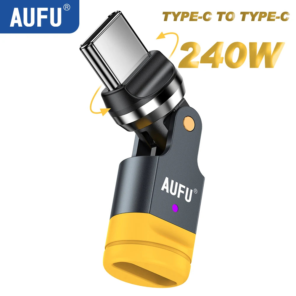 ↩️ AUFU 540° USB-C Fast Charging Adapter