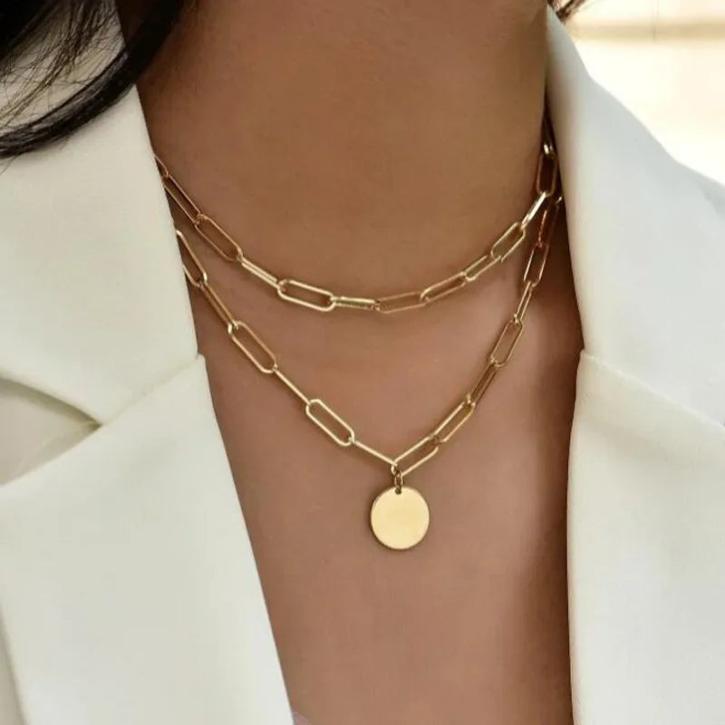 Three-Layer Sterling Silver Necklace
