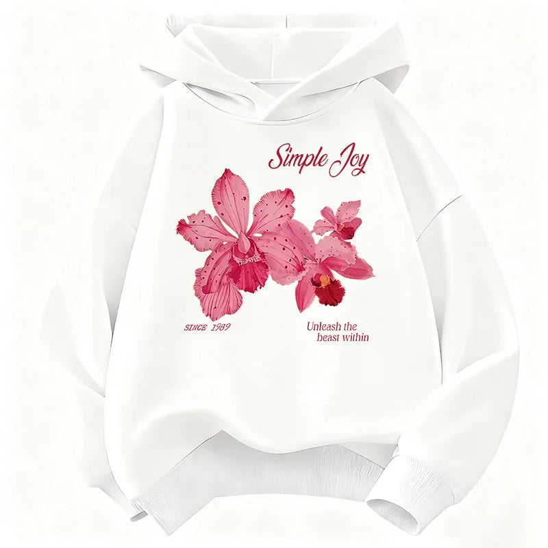 Kids Flower Print Hoodie