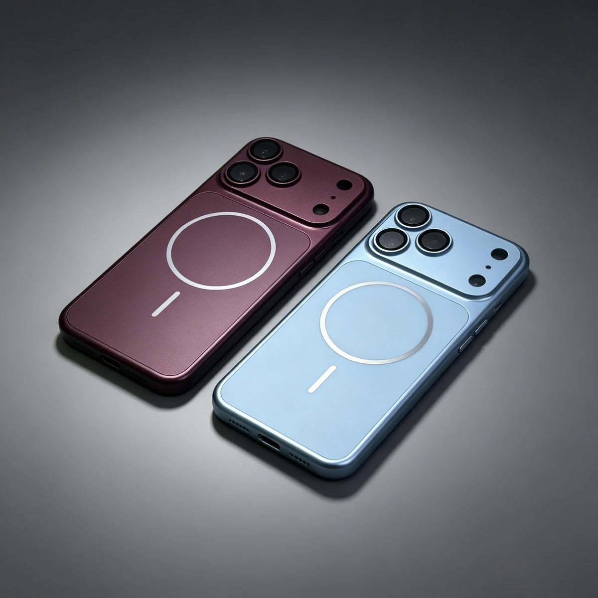 ⚙️ Metal Color Magnetic Charge Rugged Case