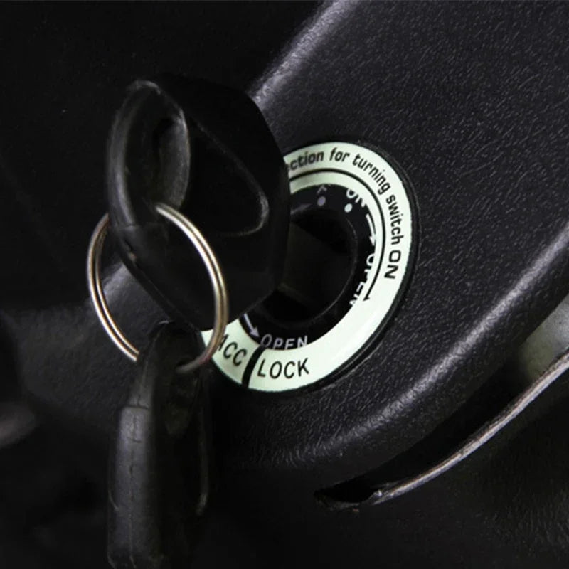 🌟 Luminous Ignition Button Ring Sticker