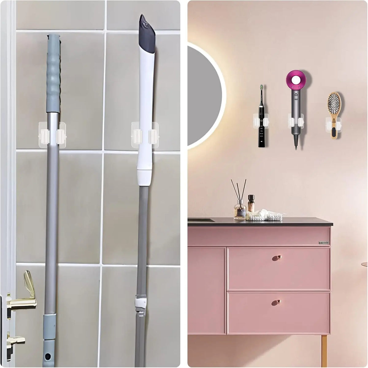 Wall-Mounted Mop & Broom Holder