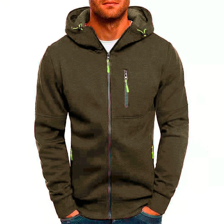 Men's Zip-Up Hoodie Cardigan