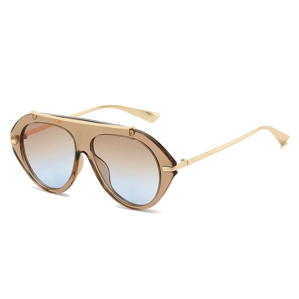 Women's Oversized Oval Gradient Sunglasses