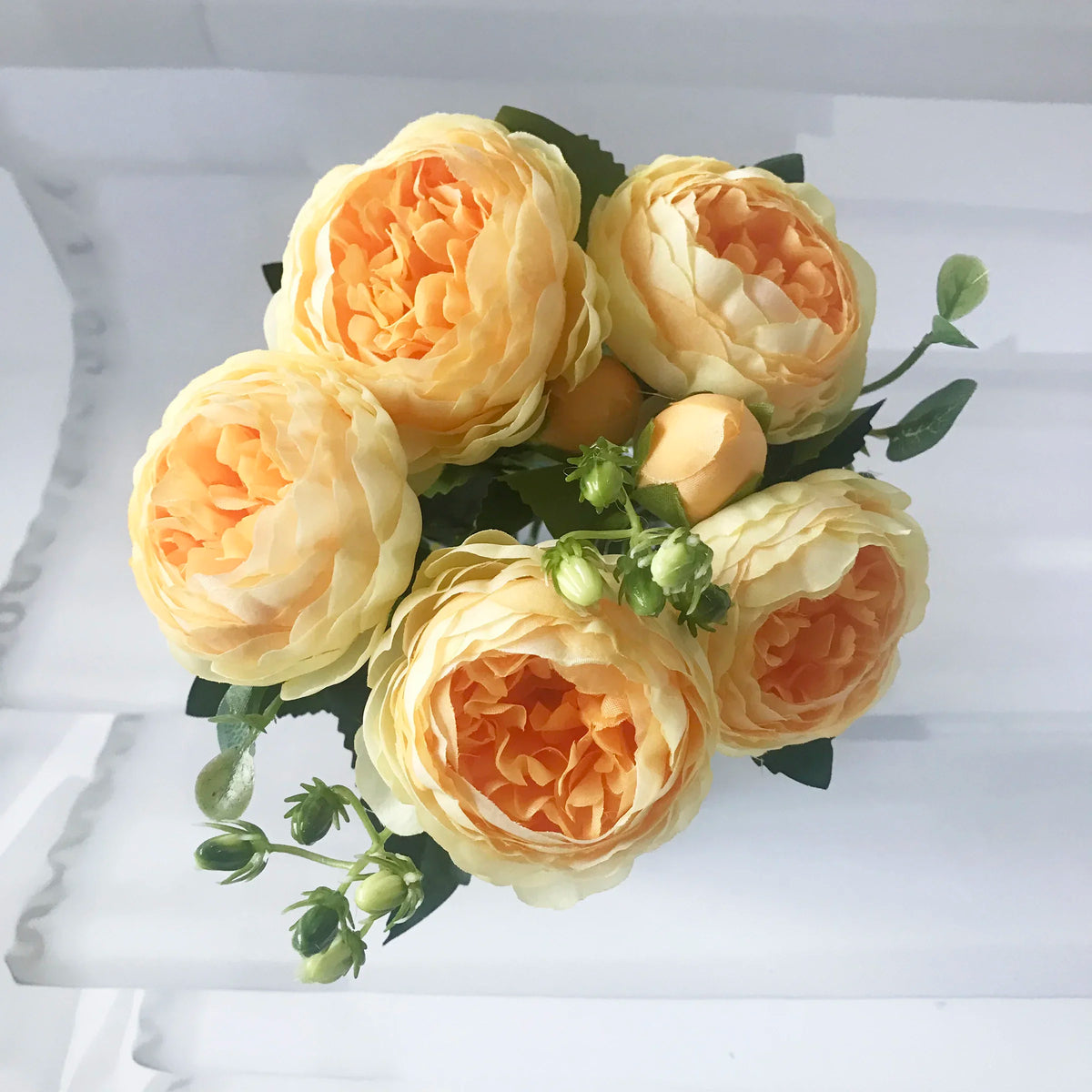 Pink Silk Peony Bouquet 30cm