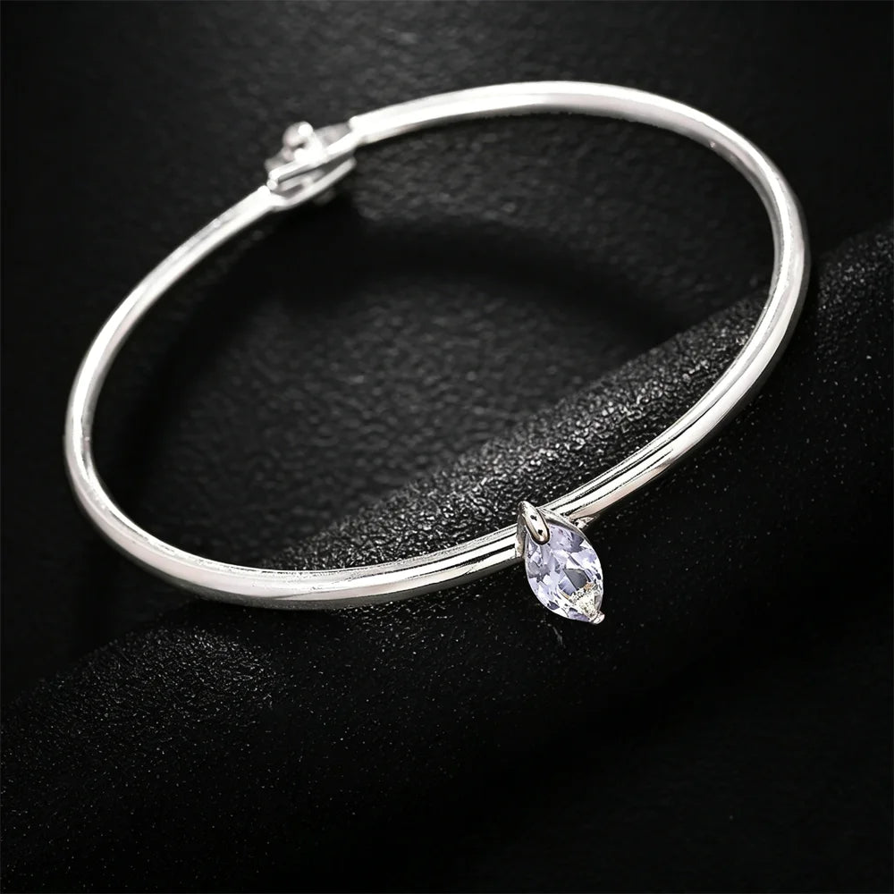 💍 Open Cuff CZ Stackable Bracelet
