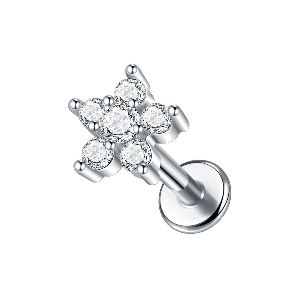 Steel Helix Piercing Stud (16G, 1 Pc)
