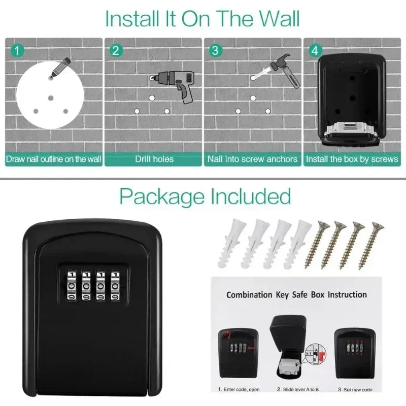 🔐 Metal Key Lock Box