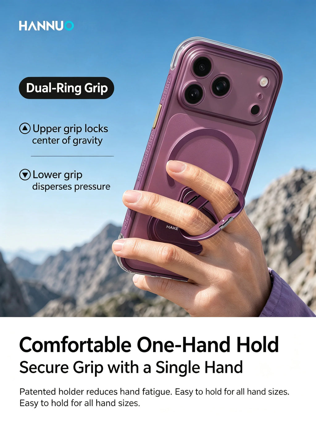 Clear Magnetic iPhone Case with Stand