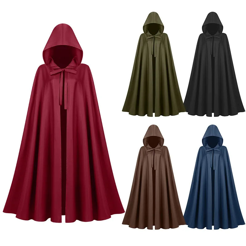 Unisex Medieval Hooded Cloak