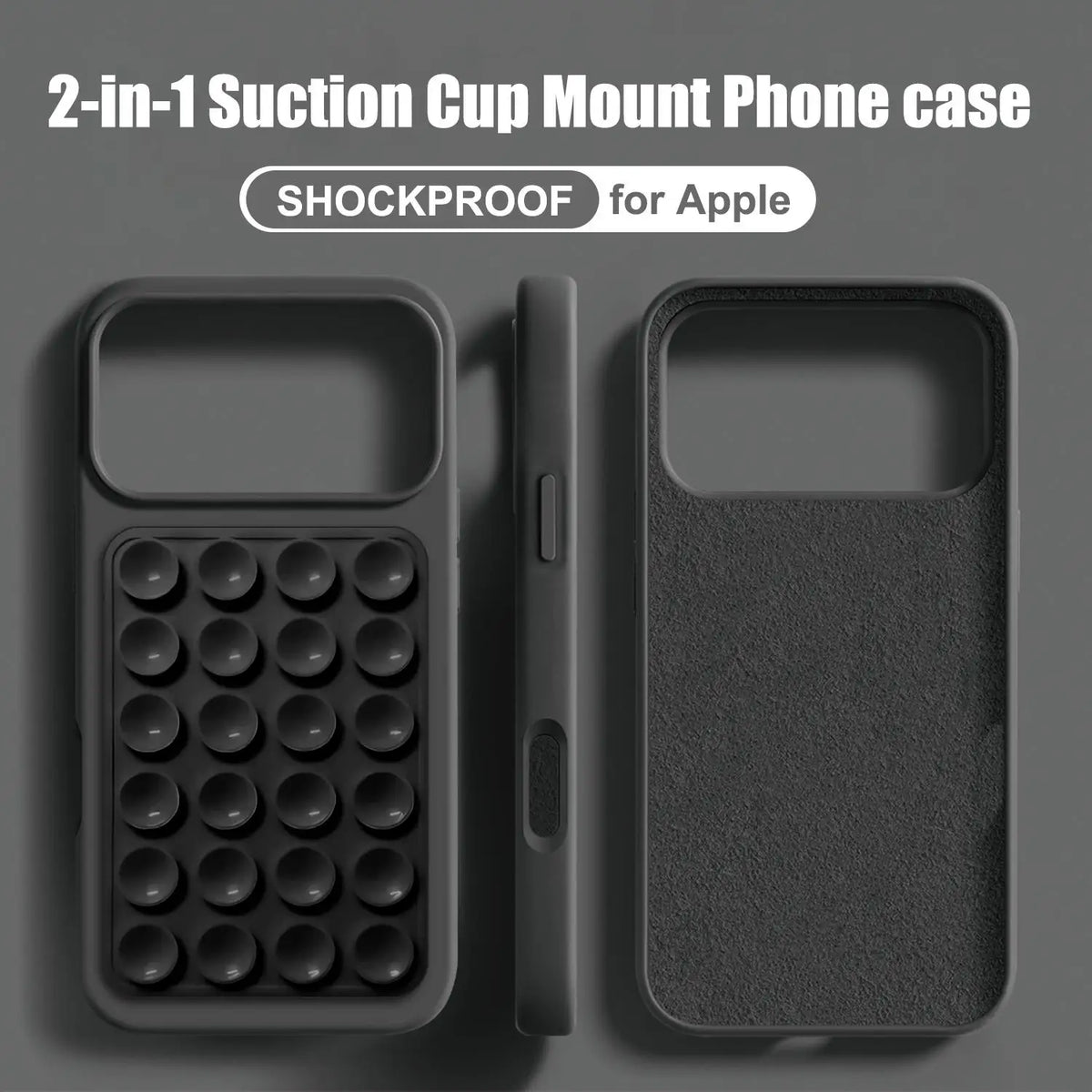 🧲 2IN1 Suction Cup Bracket Phone Case