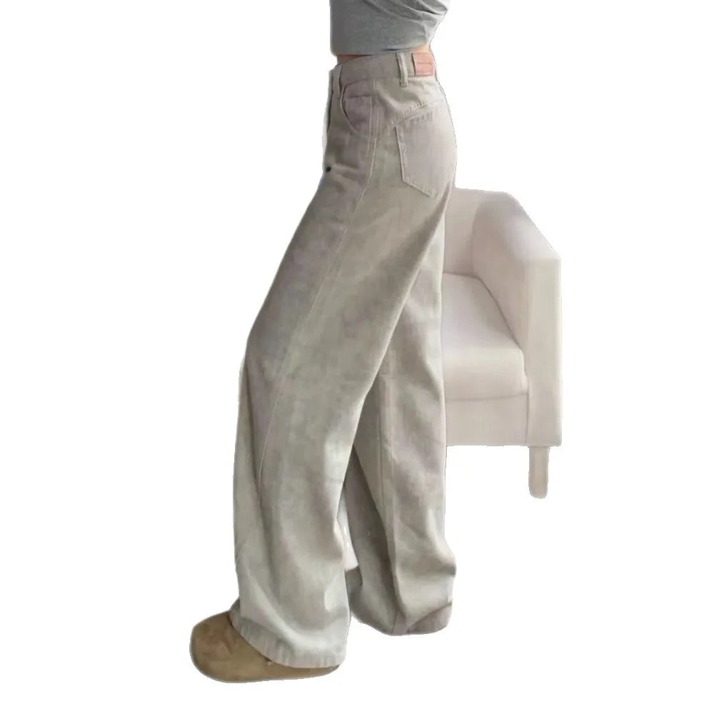 Tie-Dye Wide-Leg Jeans