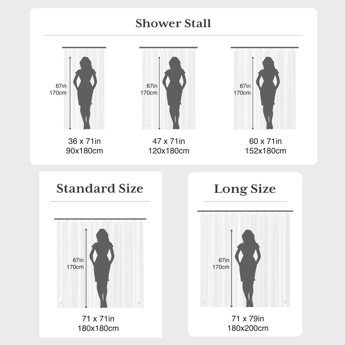 Clear Leaf Pattern Shower Curtain
