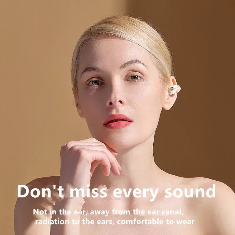 Bone Conduction Earphone Clip Headset