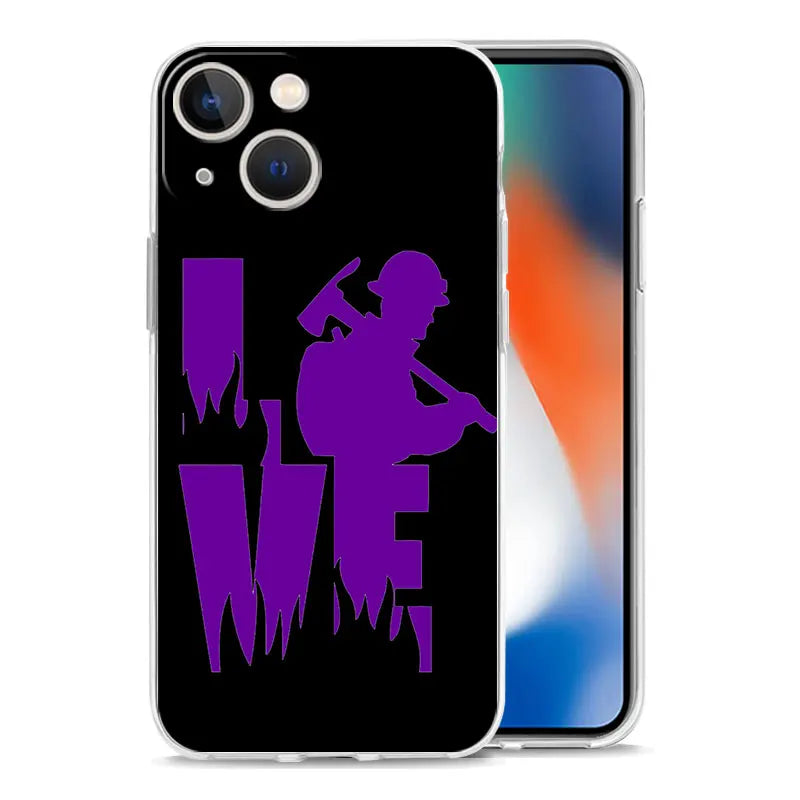 Firefighter Clear iPhone Case