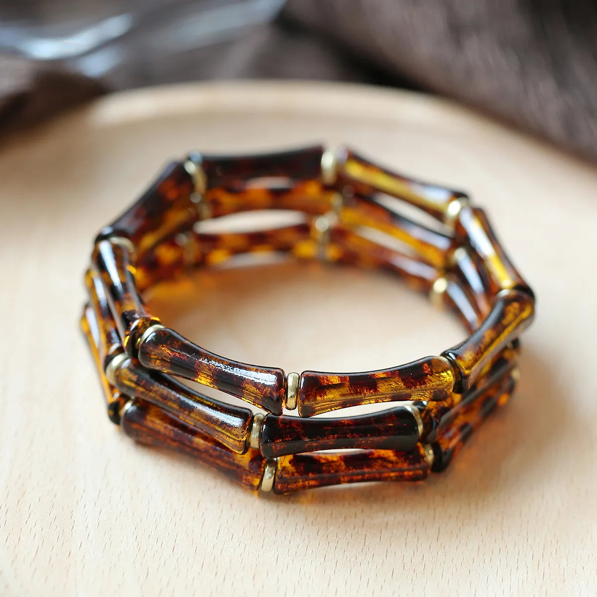 Big Flower Metal Bangle
