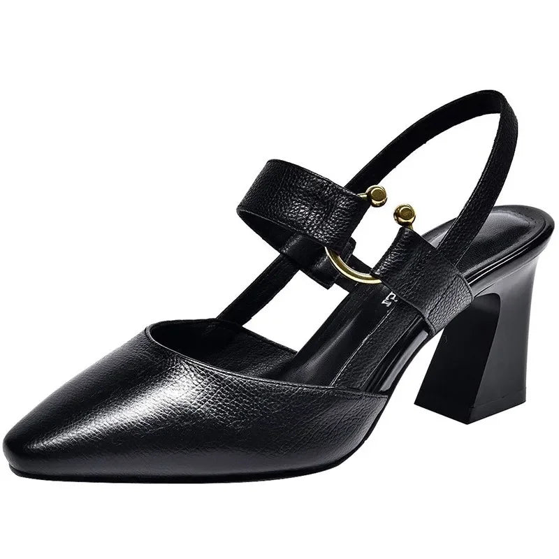 Women's Yellow 5cm Pointed-Toe Pumps