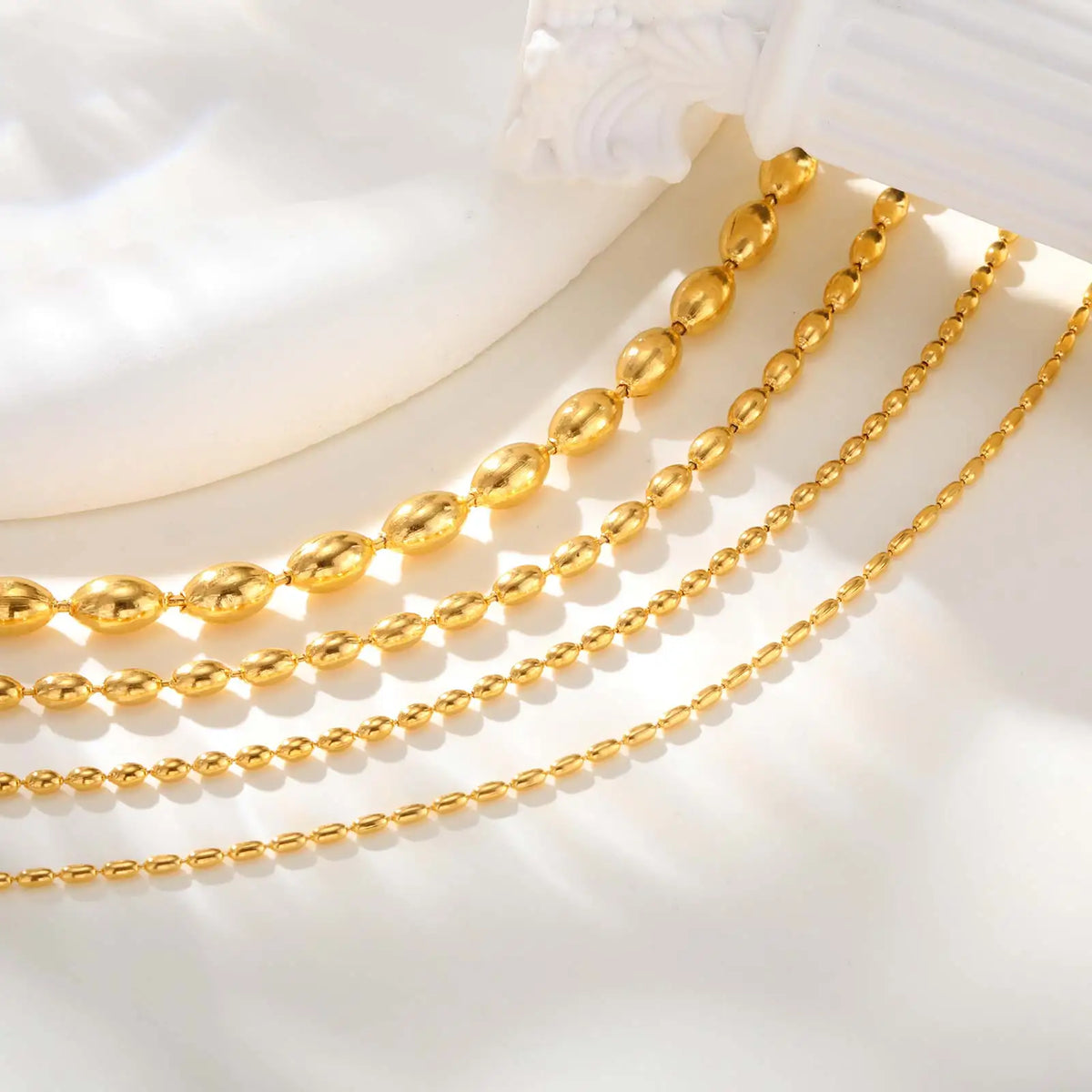 Gold Plated Bead Ball Anklet