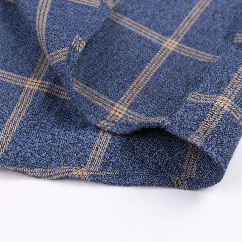 Men's Oversized Cotton Plaid Shirt
