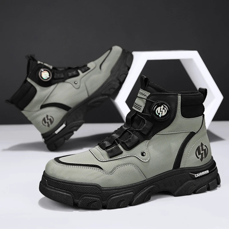 Men's Leather Combat Boots