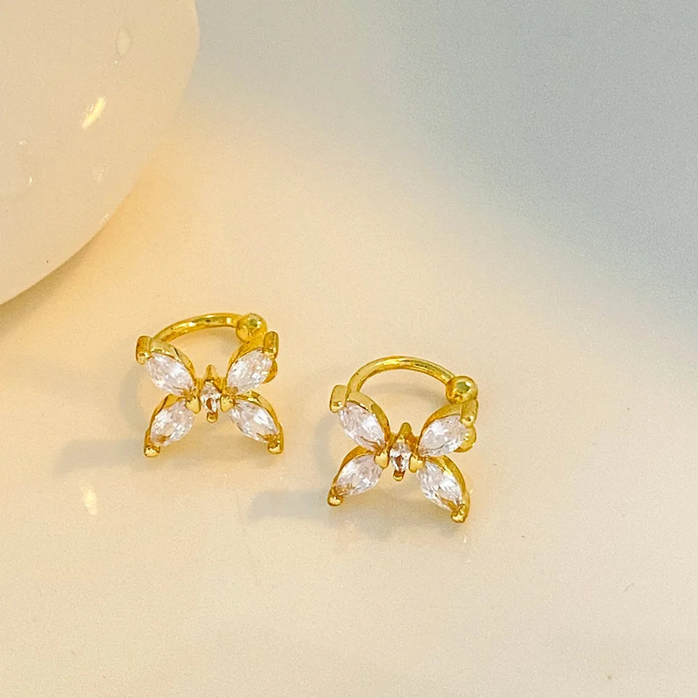 Zircon Butterfly Ear Cuff – No Piercing